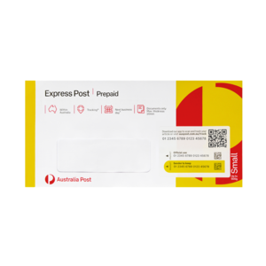 Express Post Prepaid Envelope Small (DL Window Face) – 10 Pack product photo